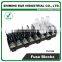 FS-018B 35mm Din Rail Mounted 600V 10A 8 Pole Midget Fuse Base