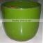 Yellow pottery planter with egg shape from China factory