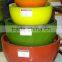 Yellow pottery planter with egg shape from China factory