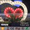 illuminated heart for wedding prop hire