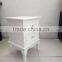 White Two Drawers Wooden Cabinet for Living Room Furnitures