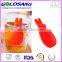 Food grade silicone tea bag holder tea bag hanger