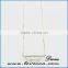 Synthetic Turquoise Gemstone necklace jewelry with gold plated chain
