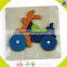 Wholesale beautiful wooden bicycle jigsaw toy brain training wooden bicycle jigsaw toy best baby puzzle W14G008