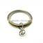 Silent Antique Brass Plated Curtain Metal Rod Ring Loose Eyelet Inside Diameter 35mm - 4 Colors