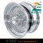 17x9 Knock-off With Adapter and Cap 100 Spoke Wire Wheel