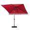 Garden Red Rectangular Market Outdoor Table Patio Umbrella
