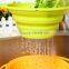 High quality silicone foldable colanders, Noodle basket, Pasta colander