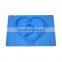 2017 custom silicone placemats with bowl one-piece suction table plate baby silicone placemat for kids