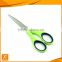 6" FDA stainless steel material rubber soft PP+TPR grip office scissors