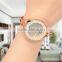 charming lady decoration wristwatch vogue crystal dial alloy strap women watch