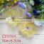 8.5CM Pearl chiffon fabric flowers trim with ribbon