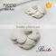 PU0212 custom single style PU material cute white genuine leather flower for shoes &bag decoration