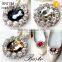 Antique fashion women jewel wine ruby shoe clip for shoe decoration