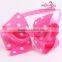 dot hair bows headbands for baby girls