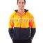 Orange/Navy safety jacket Full Zip Polar Fleece Hi vis Hoodies