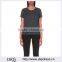 Wholesale Women Round Neck Short Sleeves Polka Dot Sheer Panel Linen T-shirt(DQE0153T)