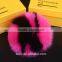Fox Fur Ball Bag Pendant Letter Ball Keychain 14-15CM Big Ball Fashion Accessory