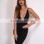 Runwaylover 028 2017 Ladies Deep V-Neck Sexy Backless Party Dress