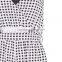 White Cut Away Slit Back Plaid Print Romper Playsuit