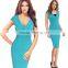 OEM fashion latest ladies summer sexy dress , wholesale women midi dress