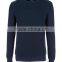 2017 cotton design pullover crewneck sweater for men with zipper