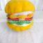 EN71 standard cute plush pet toys hamburger stuffed hamburger toys wholesale