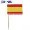 China Wholesale Custom Logo Printing Wooden/Bamboo Cocktail Disposable Toothpick Flags Fruitpick flag