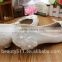 The pearl chain is low with white bridesmaid shoes and the wholesale bridal shoes are taken by the wholesale bride dress WS027