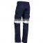 New design Provide OEM Mens 100% Cotton Blue Wear Work Trousers reflective