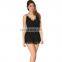 Tube Dress Romper Spagheti Strap Open Breast Black Lace Jumpsuits Short Mini Casual Playsuits