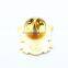 Promotional cheap Metal Rhineston pins of china manufacturers Gold CROWN Badge pin