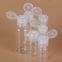 5ML 8ML 10ML 15ML 20ML 30ML Transparent PET Plastic Bottles With Flip Top Cap