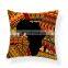 Ethnic African Throw Pillow Covers Velvet Decorative Africa Map Outdoor Cushion Cover