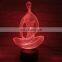 Visual Illusion Night Light Color Change Led Light Kids Touch Lamp Table Lamp 3D