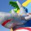 Coconut Tree Shark Bounce House Children Jumpy Castle Inflatable Houses With Slide