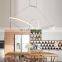 Modern Ship Chandelier LED Hanging Light Fixture for Contemporary Living Room
