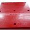 UHMWPE material front panel for marine fender, uhmwpe marine fender facing pad, high quality uhmwpe port fenders