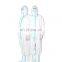 Disposable CE Cat III Type 3 4 Type 5 6 EN 1149 Protective Clothing For Medical Use Full Body Ppe Chemical for Hospital Coverall