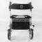 Lightweight Medical equipment foldable aluminum 10 inch Four Wheel rollator walker with Seat