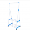 Movable floor horizontal bar type stainless steel coat rack drying rack