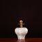 Gold Marbling White Luxury Chinese Jingdezhen Ceramic Vase With Gold Lid For Home Decor