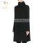 Women Black Cashmere Turtle Neck Long Sweater Cashmere Dress