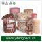 Round rigid cardboard box with window for packing