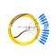 FTTH optical ribbon pigtail patch cord cable 12 cord fan out mpo fiber optic patchcord for gpon