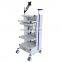 Nursing Mobile Workstation Trolley Hospital Computer Trolley with 2 Drawers