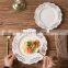 luxury hollow dinner party charger wedding porcelain ceramic dessert dishes plates set dinnerware for restaurant