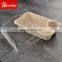 2 Compartment Biodegradable Takeaway Food Box With Plastic Lid