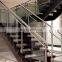 Hot Sale Outdoor Balustrade Design Stainless Steel Post Clamps Balcony Terrace Deck Glass Railing