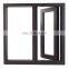 Australia standard double glass black aluminium windows glass window